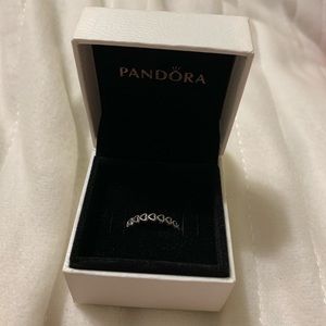 Pandora Band of Hearts Ring Size 6